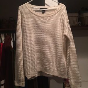 White Knit Sweater from Forever 21
